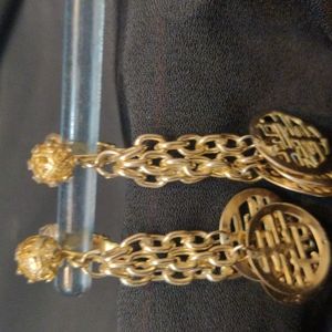 Clip on dangle earrings